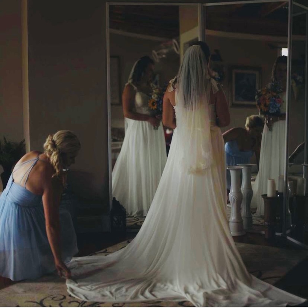 David’s bridal bridesmaid dress